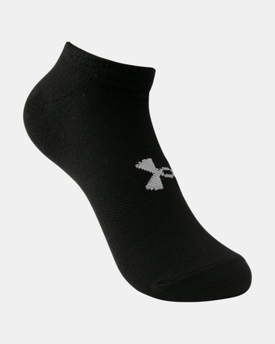 Lot de 6 paires de chaussettes UA Essential No Show pour femme, Black, pdpMainDesktop image number 3